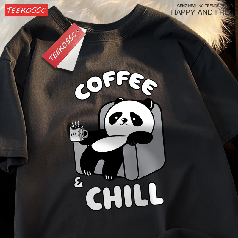 Coffee Chill Panda Shirt