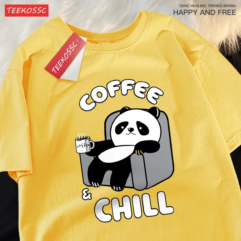 Coffee Chill Panda Shirt