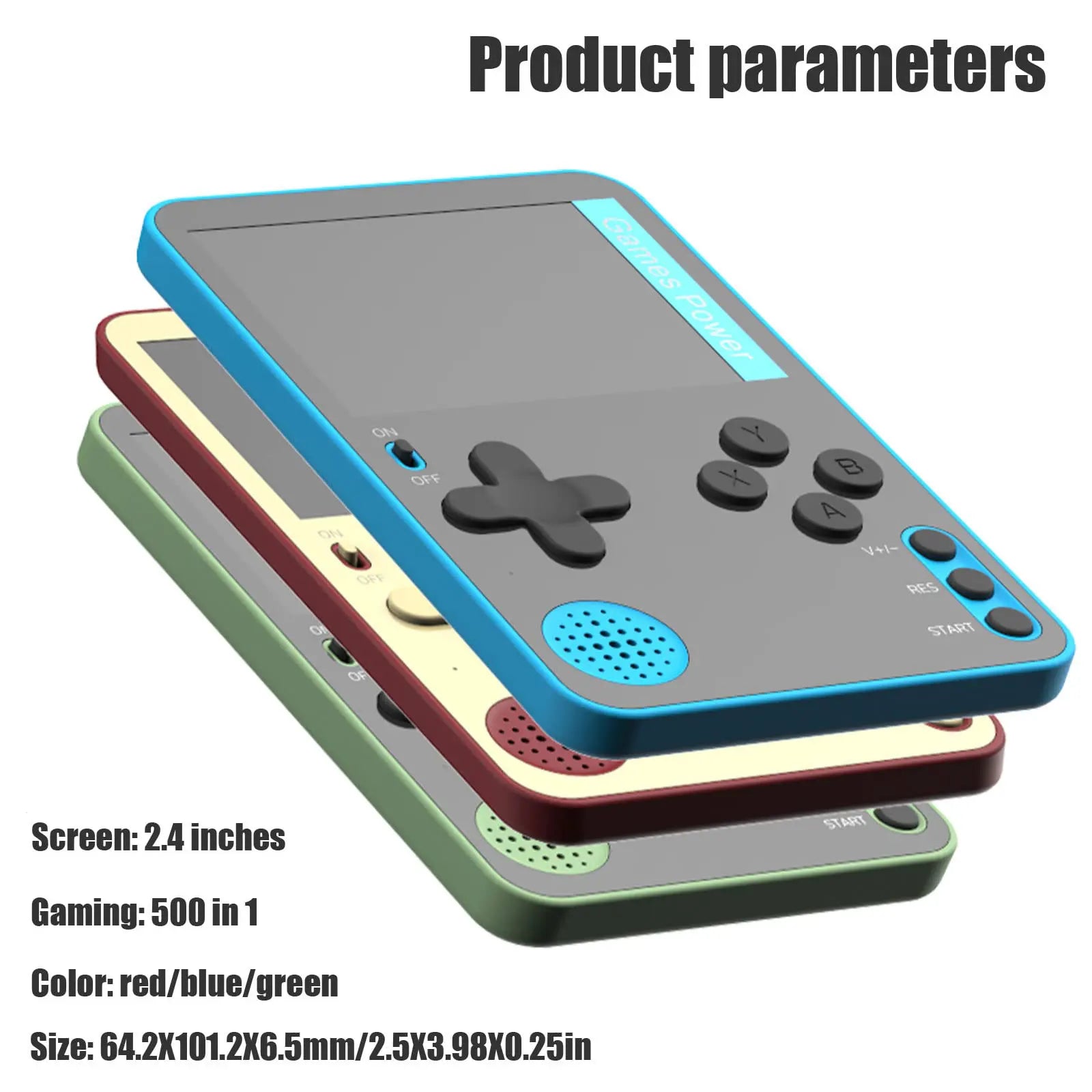 Handheld Game Console 500 Classic Games