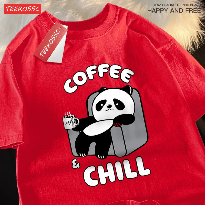 Coffee Chill Panda Shirt