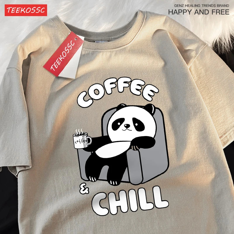Coffee Chill Panda Shirt