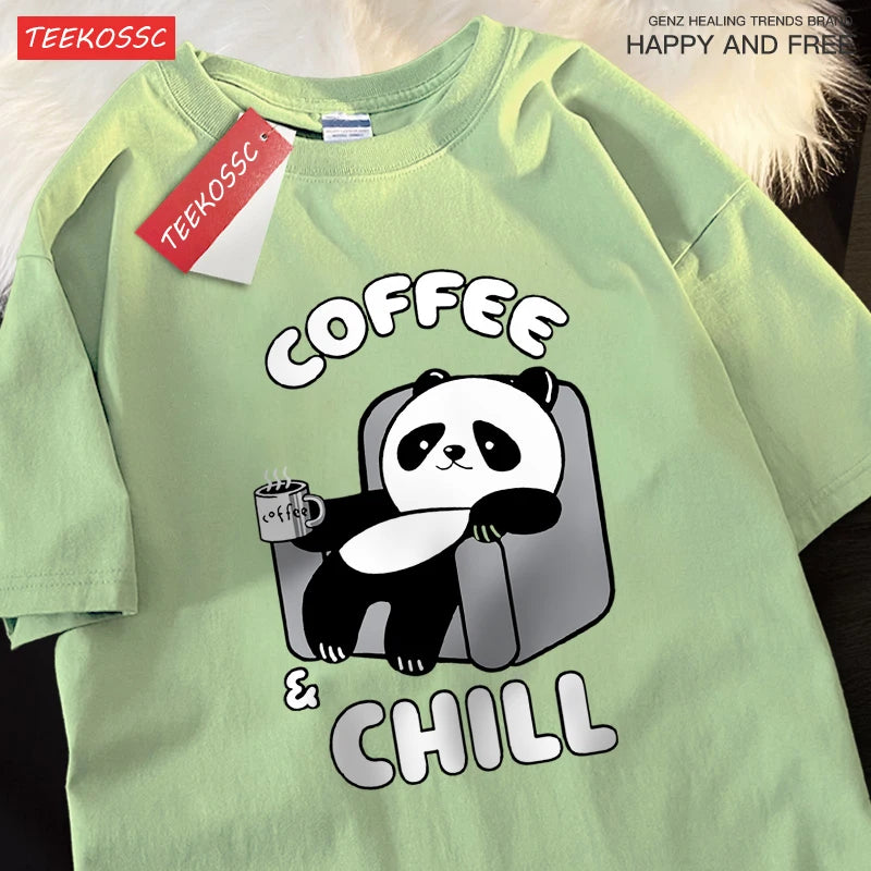 Coffee Chill Panda Shirt