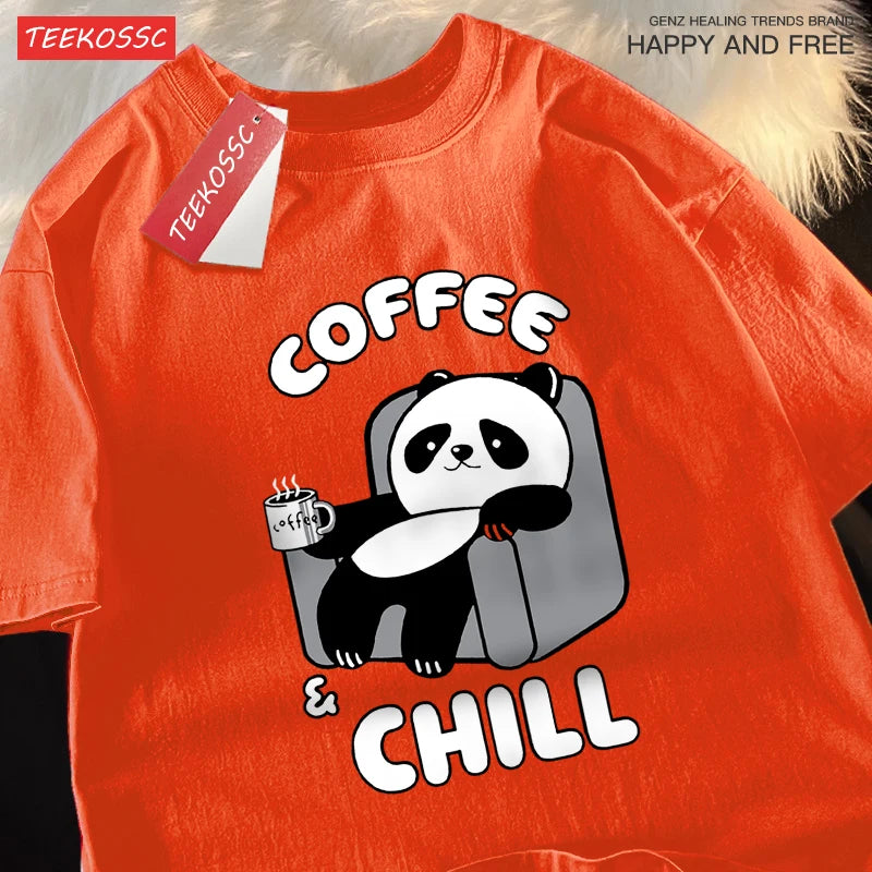 Coffee Chill Panda Shirt