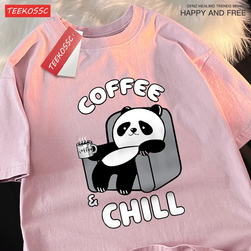 Coffee Chill Panda Shirt