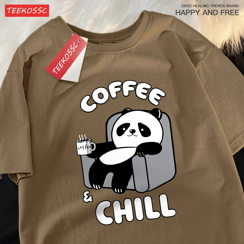 Coffee Chill Panda Shirt